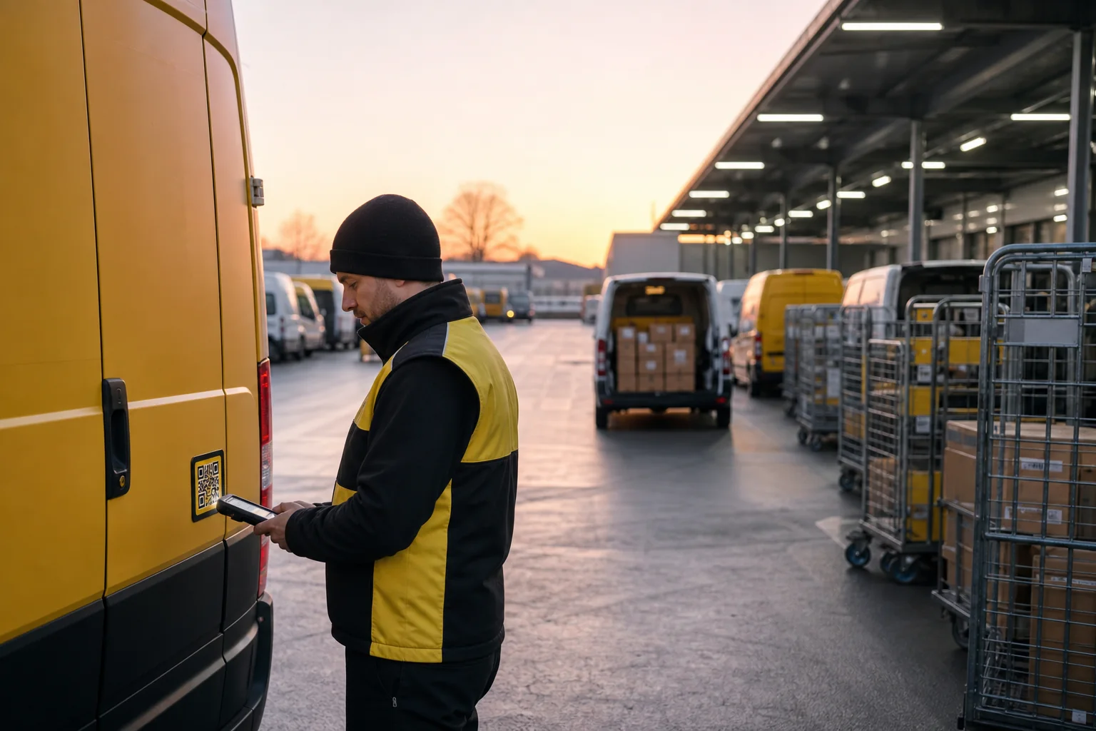 Lieferfahrzeug vor der Tour prüfen
