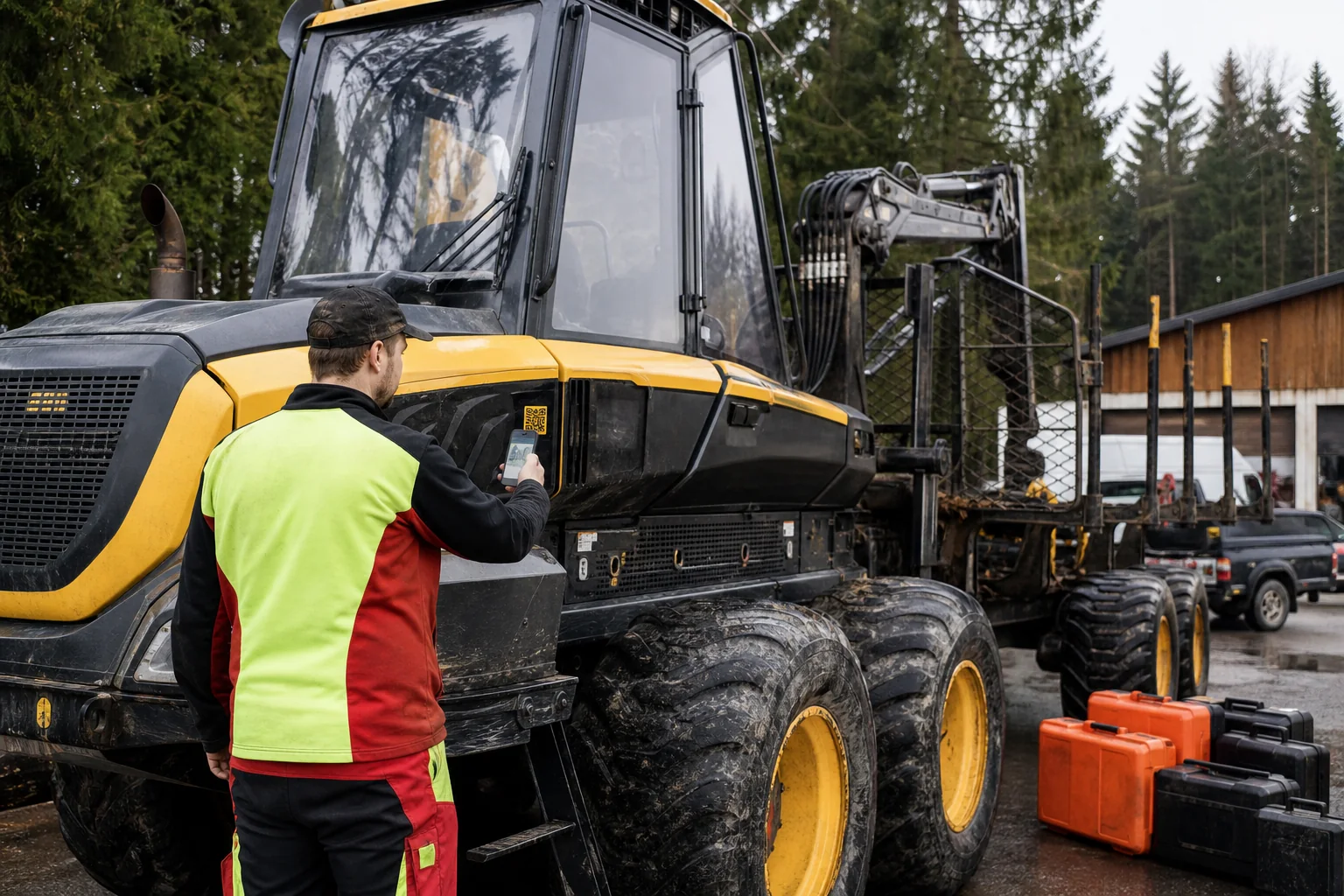 Forstmaschine und Geräte verwalten