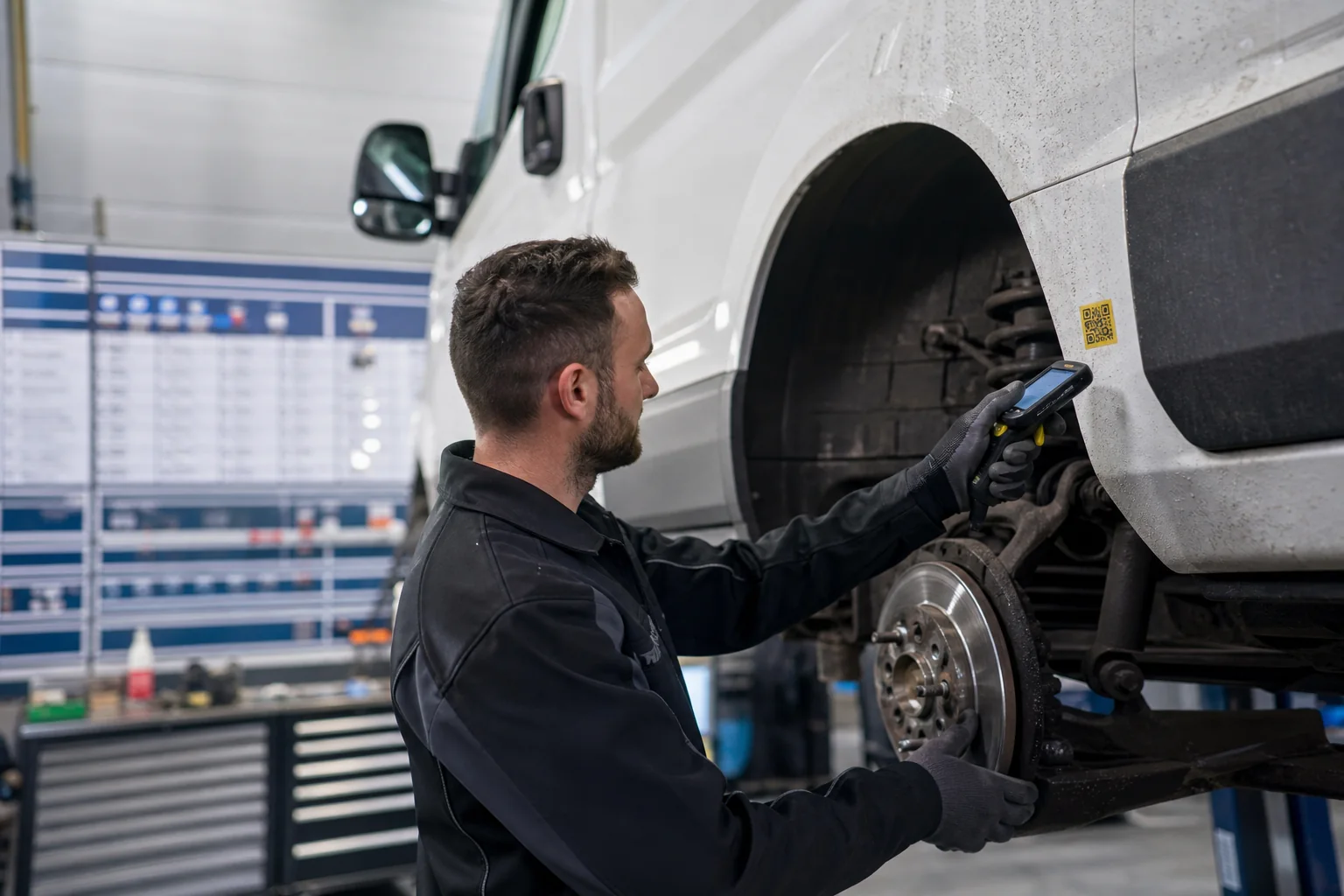 Fahrzeugprüfung in der Werkstatt